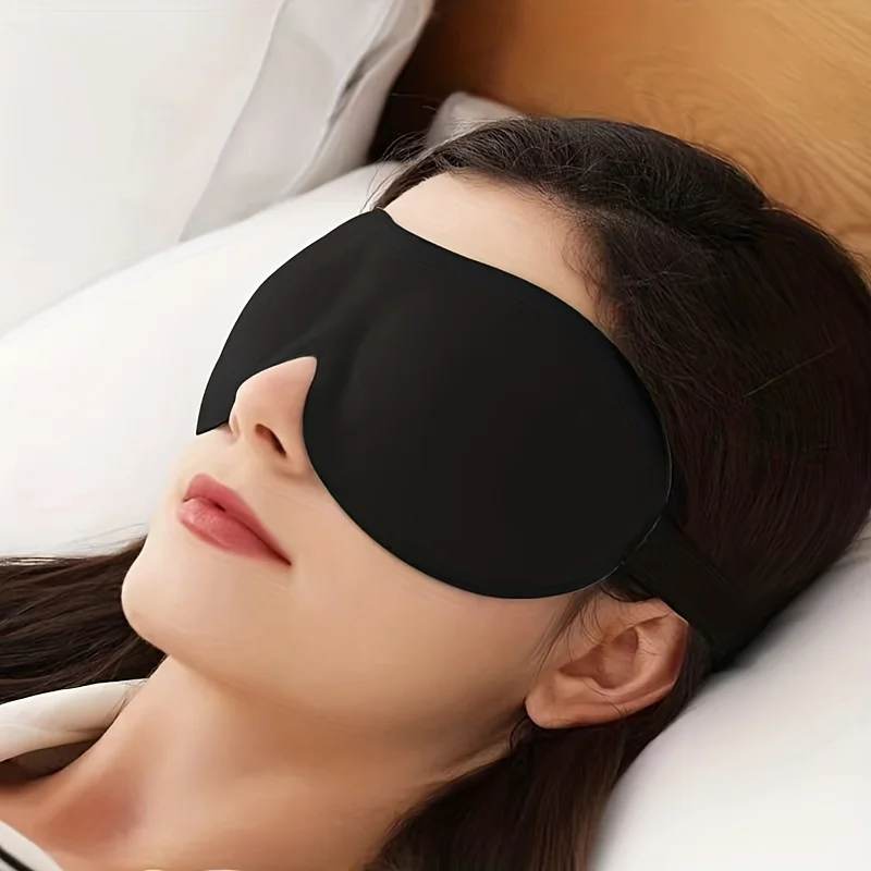 3D Contoured Sleep Mask 100% Light Blocking Eye Mask Ultra-Soft Skin-Friendly Material Breathable Eye Cover For Rest Travel Yoga