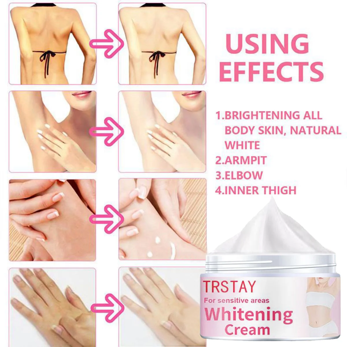 Body Lightening Cream Skincare Face Body Lightening Lotion Body Care Whitening Cream For Sensitive Areas