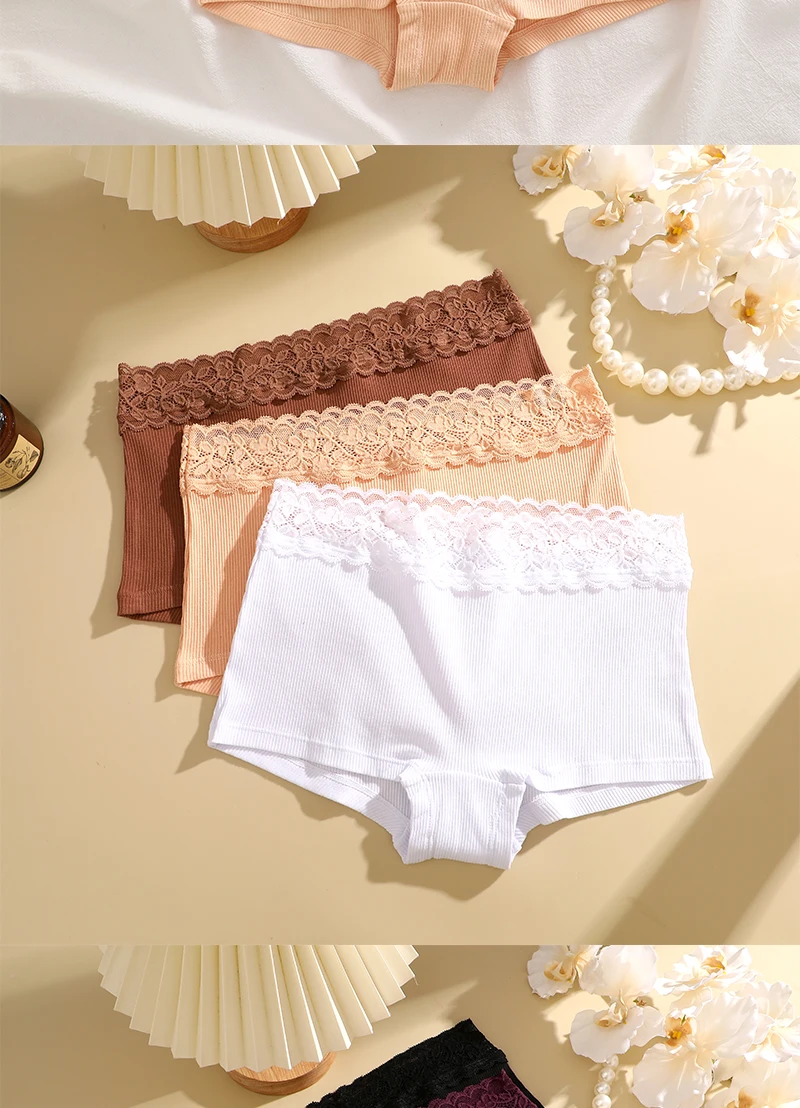 Lace Panty Low Waisted - Cotton Breathable