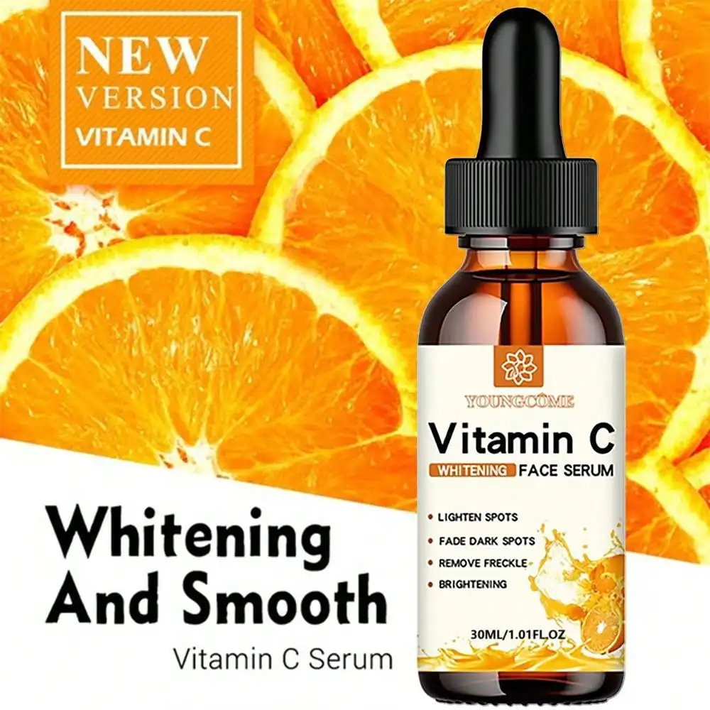 Vitamin C Facial Essence Contains Hyaluronic Acid Dark Spot Remover Moisturizing Repair Anti-aging Essence Facial Skin Care 30ml