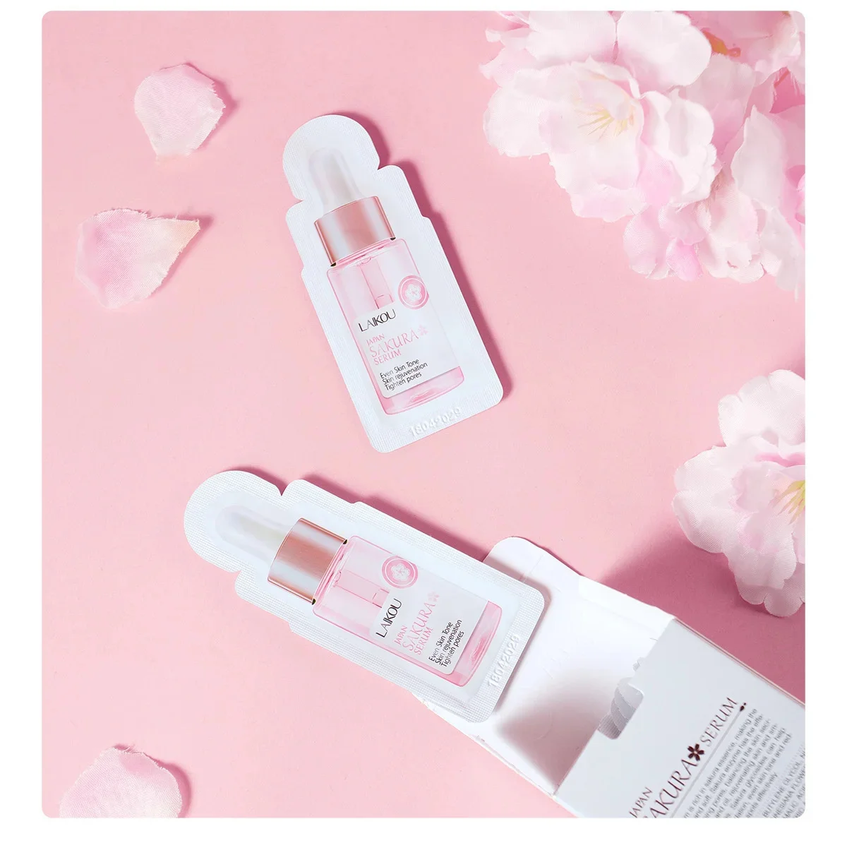 Sakura Whitening Face Serum Anti Aging Fade Fine Lines Tighten Pores Improve Melanin Pigment Dull Moisturizer Brighten Skin Care